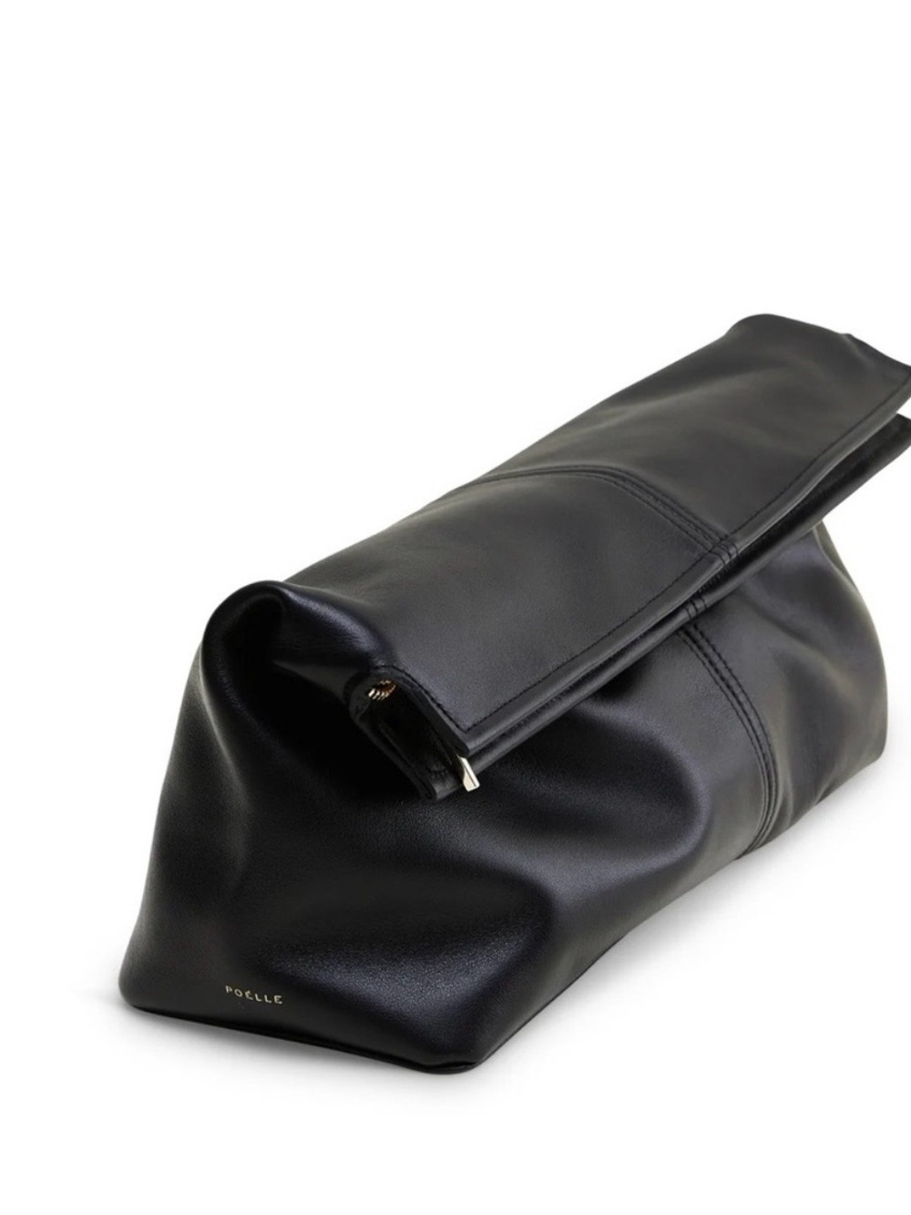 NWOT POELLE Leather Clutch - Sleek Minimal Design - Picture 2 of 11